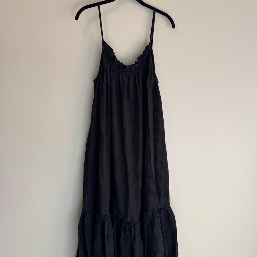 J. Crew Ruffle Beach Dress size M-L - Picture 2 of 7